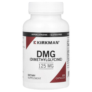 Kirkman Labs, DMG (dimetilglicin), 125 mg, 100 kapszula
