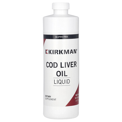 Kirkman Labs Cod Liver Oil Liquid 16 fl oz (473 ml)
