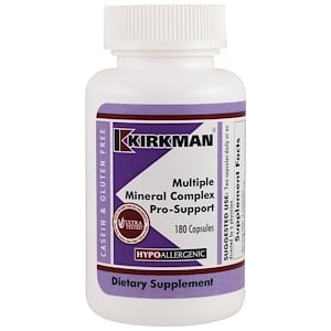 Отзывы о Киркман Лэбс, Multiple Mineral Complex Pro-Support, 180 Capsules