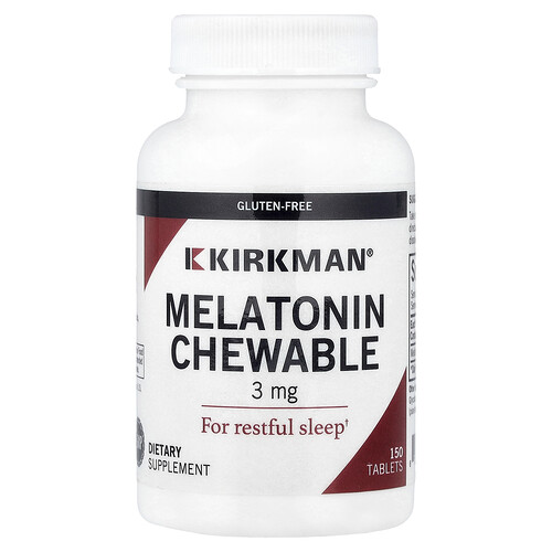 Kirkman Labs, Melatonin Chewable, 3 mg, 150 Tablets