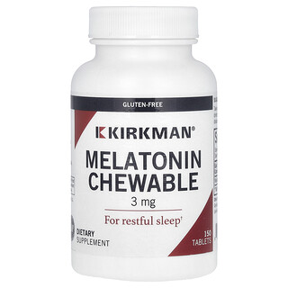 Kirkman Labs, Melatonin Chewable, 3 mg, 150 Tablets