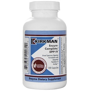 Kirkman Labs, Enzym-Complete/DPP-IV, 120 капсул 