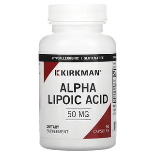 Kirkman Labs, Ácido Alfalipóico, 50 mg, 90 Cápsulas
