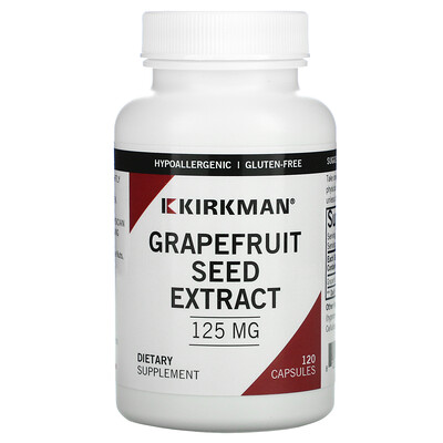 Kirkman Labs Экстракт из косточек грейпфрута, 125 мг, 120 капсул