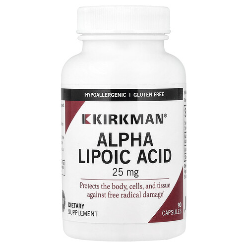 Kirkman Labs, Alpha Lipoic Acid, Alpha-Liponsäure, 25 mg, 90 Kapseln