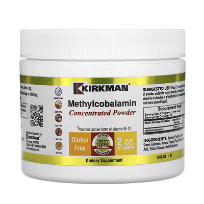 Kirkman Labs Концентрированный порошок метилкобаламина, 2 унции (57 г)