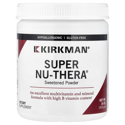 Product Image for Kirkman Labs, Super Nu-Thera Sweetened Powder, 16 oz (454 gm)