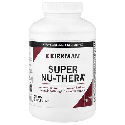 Product Image for Kirkman Labs, Super Nu-Thera , 540 Tablets