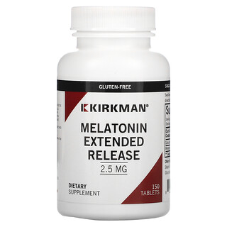 Kirkman Labs, Melatonin Extended Release, 2.5 mg, 150 Tablets
