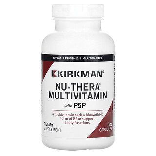 Kirkman Labs, Nu-Thera Multivitamin med P5P, 300 kapslar