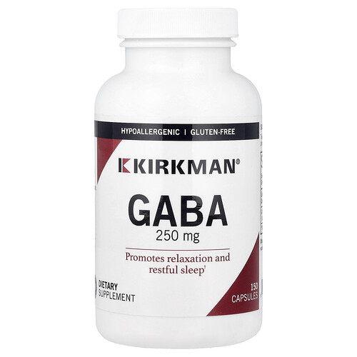 Kirkman Labs, GABA, 250 mg, 150 Kapseln