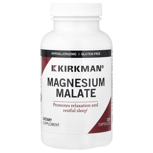 Kirkman Labs, Magnesium Malate, Magnesiummalat, 120 Kapseln (160 mg pro Kapsel)