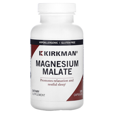 Product Image for Kirkman Labs, Magnesium Malate, 120 Capsules (160 mg per Capsule)