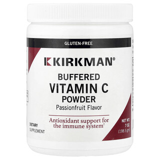 Kirkman Labs, Pufrovaný prášek s vitamínem C, mučenka, 198,5 g