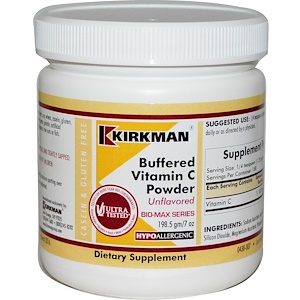 Kirkman Labs, Буферизированный витамин С в порошке, 7 унций (198,5 г)