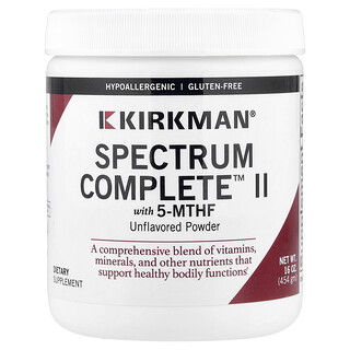 Kirkman Labs, Spectrum Complete II en polvo, sin sabor`` 454 g (16 oz)