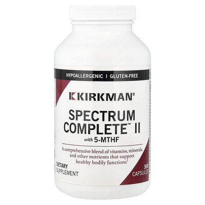 Product Image for Kirkman Labs, Spectrum Complete II with 5-MTHF, 300 Capsules
