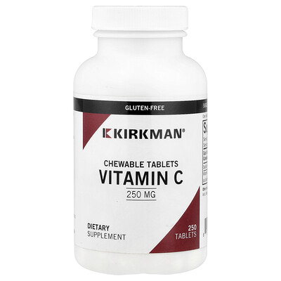 Product Image for Kirkman Labs, Chewable Vitamin C, 250 mg, 250 Tablets