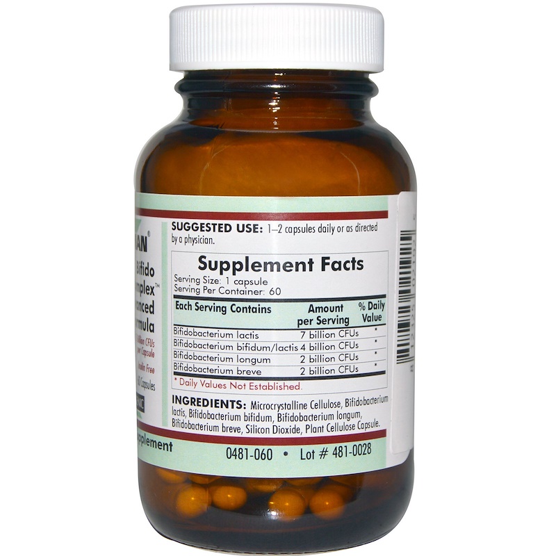 Kirkman Labs, Bifido Complex Advanced Formula, 60 Capsules - iHerb