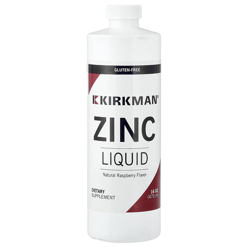 Kirkman Labs, Zinc Liquid, Natural Raspberry, 16 oz (473 ml)