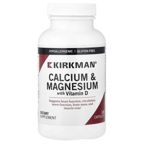 Kirkman Labs, Calcium & Magnesium with Vitamin D, 120 Capsules
