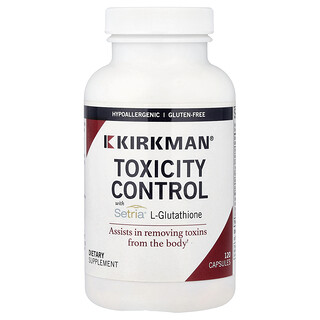 Kirkman Labs, Toxicity Control with Setria® L-Glutathione, 120 Capsules