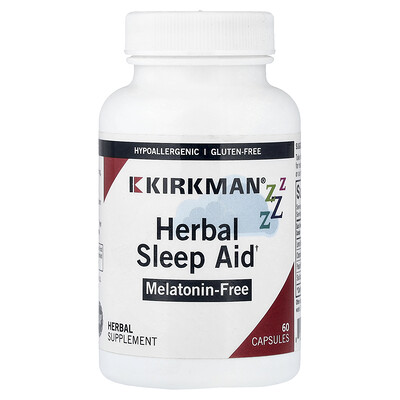 Kirkman Labs, Ayuda para dormir a base de hierbas, 60 cápsulas