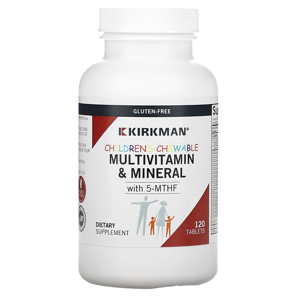 Kirkman Labs‏, Children's Multi-Vitamin Mineral Tablet with 5-MTHF, 120 Tablets