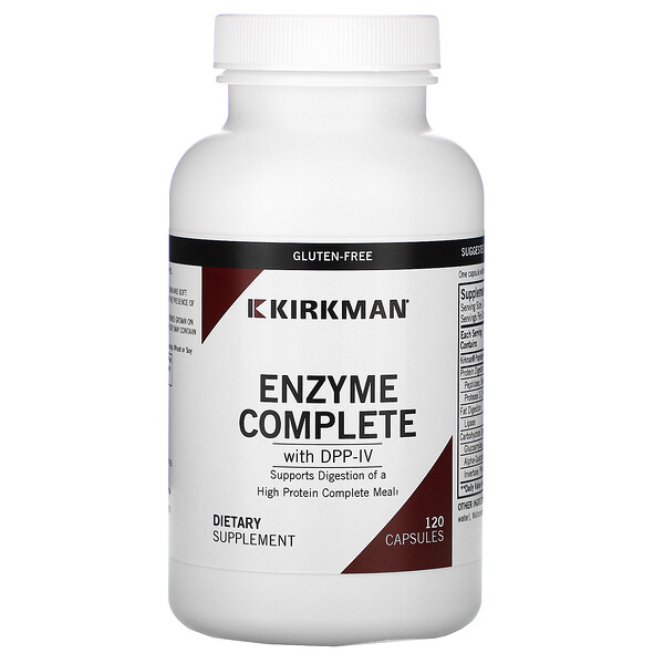 Kirkman Labs‏, Enzyme Complete With DPP-IV, 120 Capsules