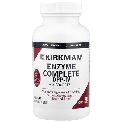 Product Image for Kirkman Labs, Enzyme Complete DPP-IV With ISOGEST , 180 Capsules