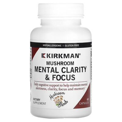 

Kirkman Labs, Mushroom, Mental Clarity & Focus, 60 Capsules
