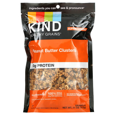 KIND Bars Healthy Grains, Granola, смесь злаков с арахисовой пастой 312 г (11 унций)