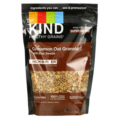 KIND Bars Healthy Grains, мюсли с корицей и семенами льна, 312 г (11 унций)