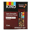 KIND Bars, Nozes e Tempeiros, Pecan de Canela e Chocolate Escuro, 12 Barras, 1.4 oz (40 g)