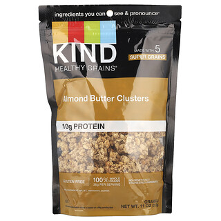 KIND Bars, Healthy Grains®, granolaclusters, amandelboter, 312 g