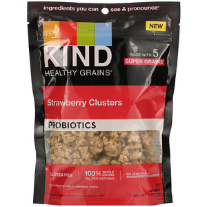 Отзывы о Кинд Барс, Healthy Grains, Probiotics, Strawberry Clusters, 7 oz (198 g)