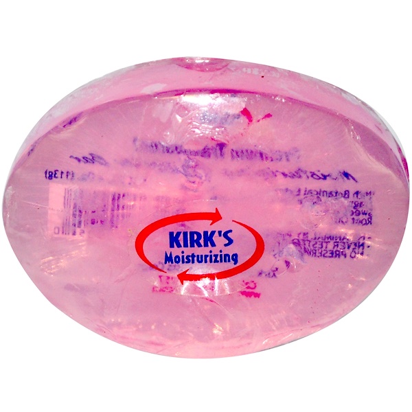 Kirk's, Moisturizing Glycerin Bar, Pink, 4 oz (113 g) (Discontinued Item) 