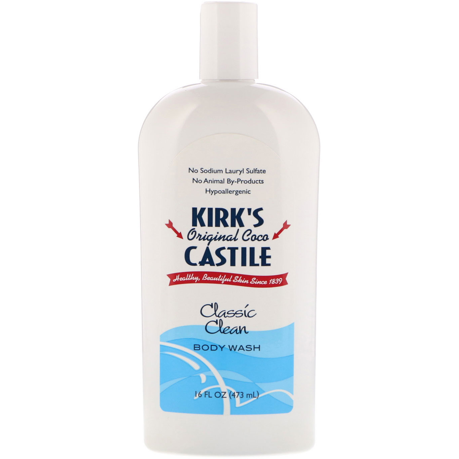 Kirk's, Original Coco Castile, Body Wash, Classic Clean, 16 fl oz (473 ...