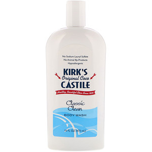 Киркс, Original Coco Castile, Body Wash, Classic Clean, 16 fl oz (473 ml) отзывы