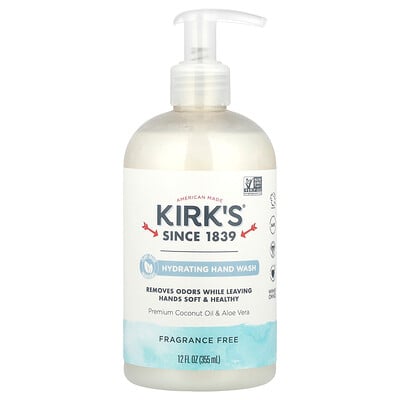 Photos - Other Kitchen Appliances Kirk's Kirk's, Hydrating Hand Wash, Fragrance Free, 12 fl oz  KIR-11021(355 ml)