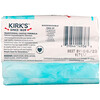 Kirk's, 100% Premium Coconut Oil Gentle Castile Soap, Fragrance Free, 3 Bars, 4 oz (113 g) Each