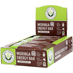 Отзывы о Kuli Kuli, Moringa Energy Bar, Dark Chocolate, 12 Bars, 1.6 oz (45 g) Each