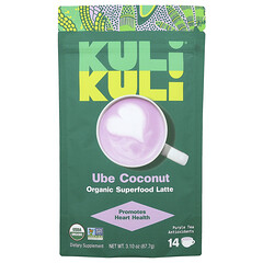 Лате з органічних суперфудів, Ube Coconut, 87,7 г (3,10 унції)