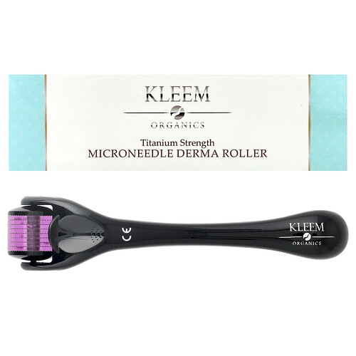 Kleem Organics, Microneedle Derma Roller, Titanium Strength, 1 Count