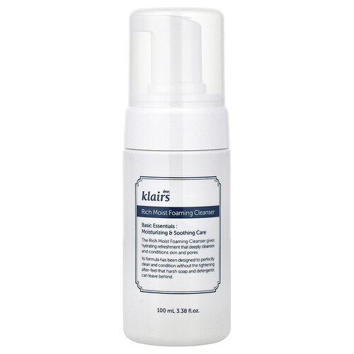 Dear, Klairs, Hydratačný penivý čistiaci prostriedok, 100 ml