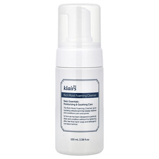 Dear, Klairs, Rich Moist, Espuma de Limpeza, 100 ml (3,38 fl oz)