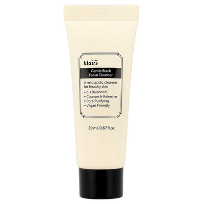 Dear, Klairs Black Gentle Facial Cleanser, Fl Oz (20 Ml) Size 0.67