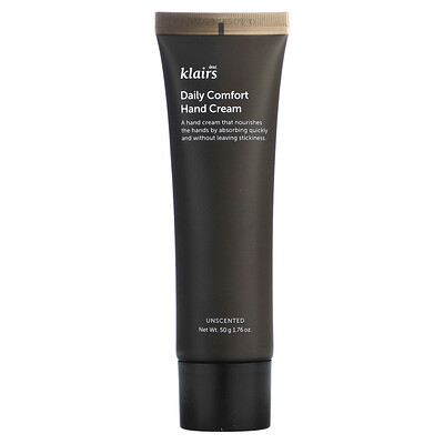 Dear, Klairs Cream Daily Comfort Hand Unscented, 1.76 Oz (50 G) 1.76Oz