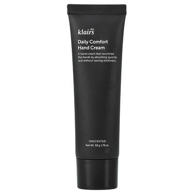 Product Image for Dear, Klairs, Daily Comfort Hand Cream, Unscented, 1.76 oz (50 g)
