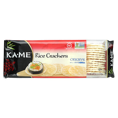 KA-ME Рисовые крекеры, оригинальные, 100 г (3,5 унции)